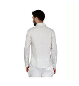 Ivory Printed Fine Cotton sasyafashion
