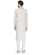 Kurta Churidar Chanderi Ivory sasyafashion