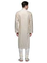 Kurta Churidar Chanderi Ivory Colour sasyafashion