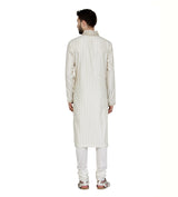 Ivory Chanderi Mac. & Aari Emb. sasyafashion