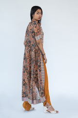 Top Dhoti Cape in Rust Colour sasyafashion
