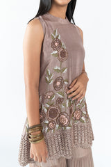 Flared Garara in Grey colour sasyafashion