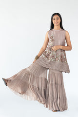 Flared Garara in Grey colour sasyafashion