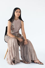Flared Garara in Grey colour sasyafashion