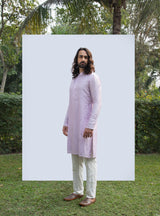 LILAC ZIG ZAG MIRROR KURTA SET sasyafashion