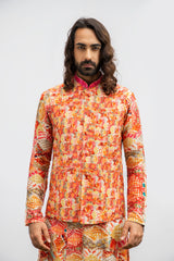 DIAMOND PRINTED MIRROR BUNDI sasyafashion