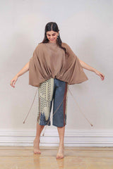 Designer light brown colour co-ord sasyafashion