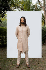 ROSEGOLD PINTUCK KURTA SET sasyafashion