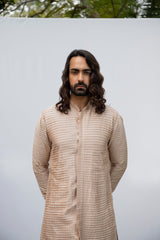 ROSEGOLD PINTUCK KURTA SET sasyafashion