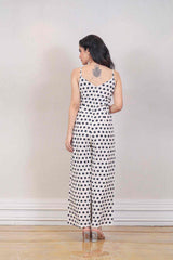 Designer White colour jumpsuit sasyafashion
