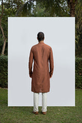 BROWN STITCHLINE KURTA SET sasyafashion
