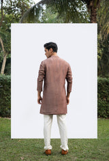 BROWN PINTUCK KURTA SET sasyafashion