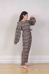 Designer Black colour jumpsuit sasyafashion