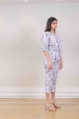 Designer Lilac colour jumpsuit sasyafashion