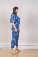 Designer Blue colour jumpsuit sasyafashion