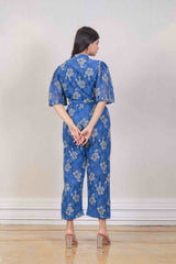 Designer Blue colour jumpsuit sasyafashion