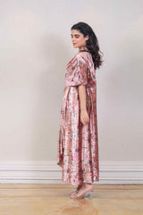 Designer Pink party wear gown sasyafashion