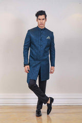 Indo Western For Men In Blue Colour sasyafashion