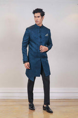 Indo Western For Men In Blue Colour sasyafashion