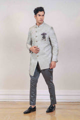 Indo Western For Men In Cream Colour sasyafashion