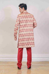 Indo Western For Men In Cream Colour sasyafashion