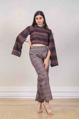 Designer Black and Dark brown colour Co-ord sasyafashion