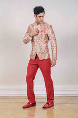 Indo Western For Men In Beige Colour sasyafashion