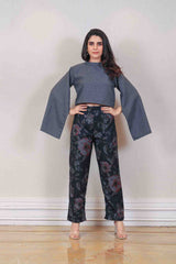 Designer Black and Gray colour Co-ord sasyafashion
