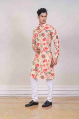 Kurta Set For Men In Yellow Colour sasyafashion