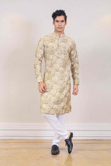Kurta Set For Men In Green Colour sasyafashion