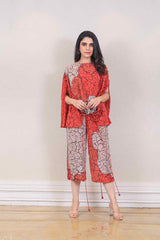 Designer Orange colour co-ord sasyafashion