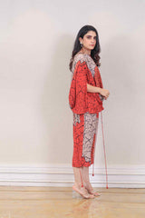 Designer Orange colour co-ord sasyafashion