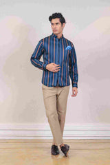 Indo Western For Men In Blue Colour sasyafashion