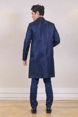 Indo Western For Men In Blue Colour sasyafashion