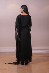 Designer Black Embedded Salwar Kameez Set sasyafashion