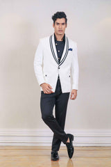 Blazer For Men In White Colour sasyafashion