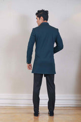 Indo Western For Men In Blue Colour sasyafashion