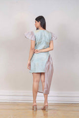 Designer Blue colour Dress sasyafashion