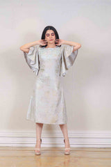 Designer Gray colour Dress sasyafashion