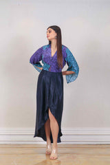 Designer Blue colour Dress sasyafashion
