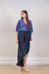 Designer Blue colour Dress sasyafashion