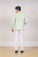 Indo Western For Men In Green Colour sasyafashion