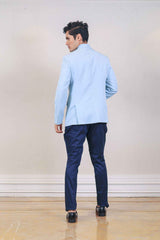 Indo Western For Men In Light Blue Colour sasyafashion
