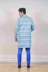 Indo Western For Men In Blue Colour sasyafashion