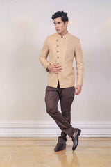 Indo Western For Men In Beige Colour sasyafashion