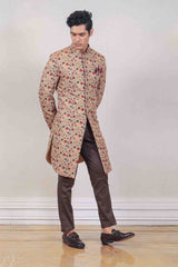 Indo Western For Men In Beige Colour sasyafashion