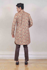 Indo Western For Men In Beige Colour sasyafashion