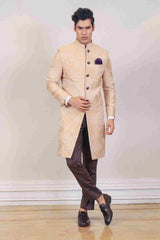 Indo Western For Men In Beige Colour sasyafashion