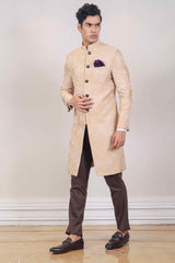 Indo Western For Men In Beige Colour sasyafashion