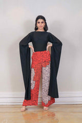 Designer Black and orange colour Jumpsuit sasyafashion